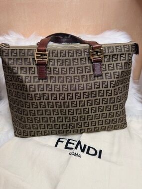 Fendi Zucchino Tote Bag